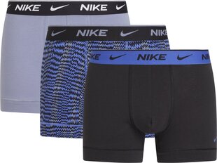 Nike miesten bokserit 3kpl, musta-kirjava-vaaleanharmaa hinta ja tiedot | Miesten alushousut | hobbyhall.fi