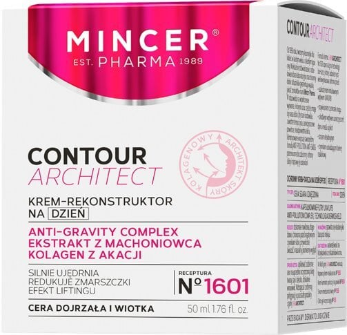 Päivittäinen kasvovoide Mincer Pharma Contour Architect SPF15 1601 50 ml hinta ja tiedot | Kasvovoiteet | hobbyhall.fi