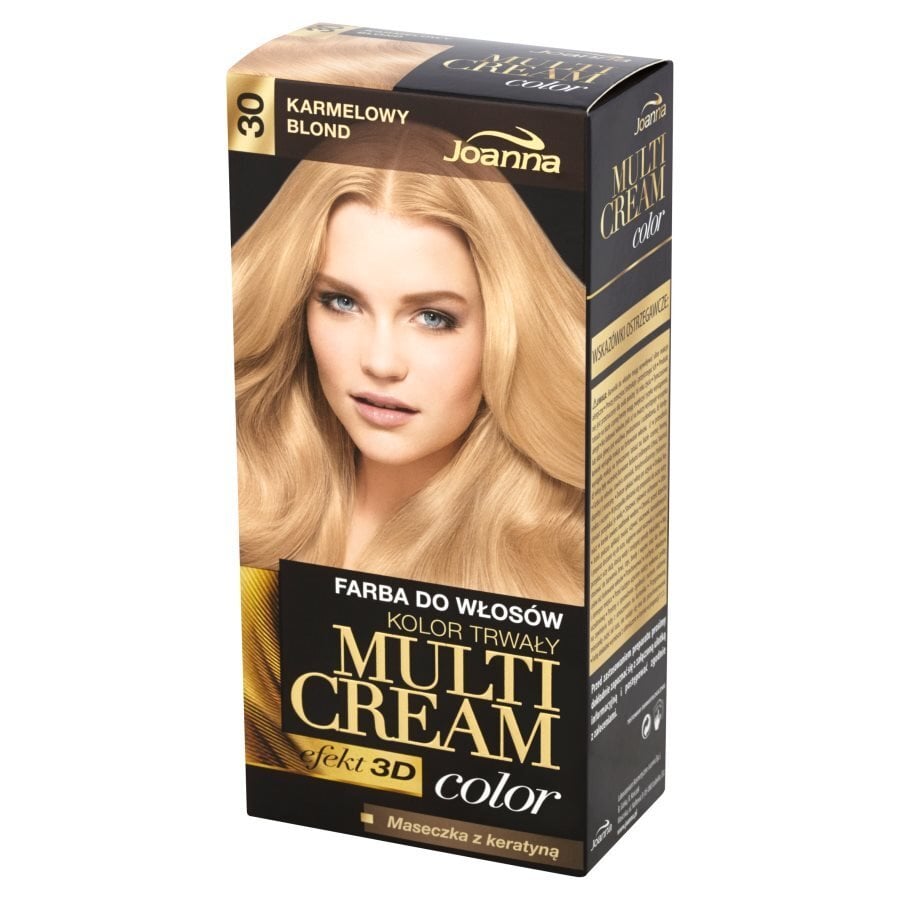 Joanna Multi Cream Color hiusväri 100 ml, 30 Caramel Blond hinta ja tiedot | Hiusvärit | hobbyhall.fi