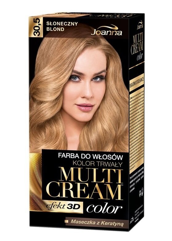 Joanna Multi Cream Color 100 ml, 30.5 Hiusväri Sunny Blonde hinta ja tiedot | Hiusvärit | hobbyhall.fi