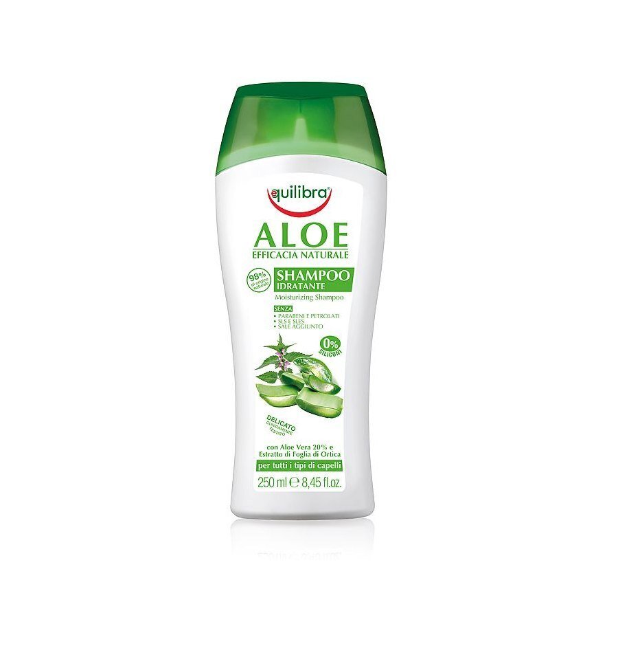 Kosteuttava shampoo Equilibra Aloe 250 ml hinta ja tiedot | Shampoot | hobbyhall.fi