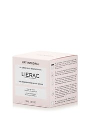 Lierac Lift Integral Regenerating Night Cream yövoide 50ml hinta ja tiedot | Kasvovoiteet | hobbyhall.fi