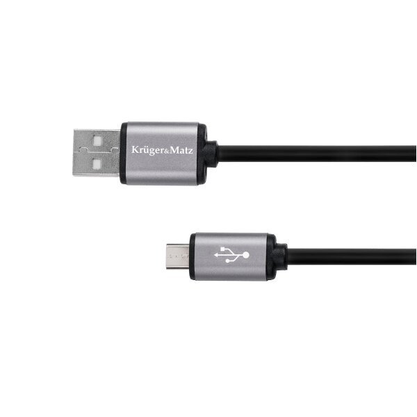 USB-kaapeli - micro-USB 0,2 m Kruger & Matz Basic hinta ja tiedot | Kaapelit ja adapterit | hobbyhall.fi