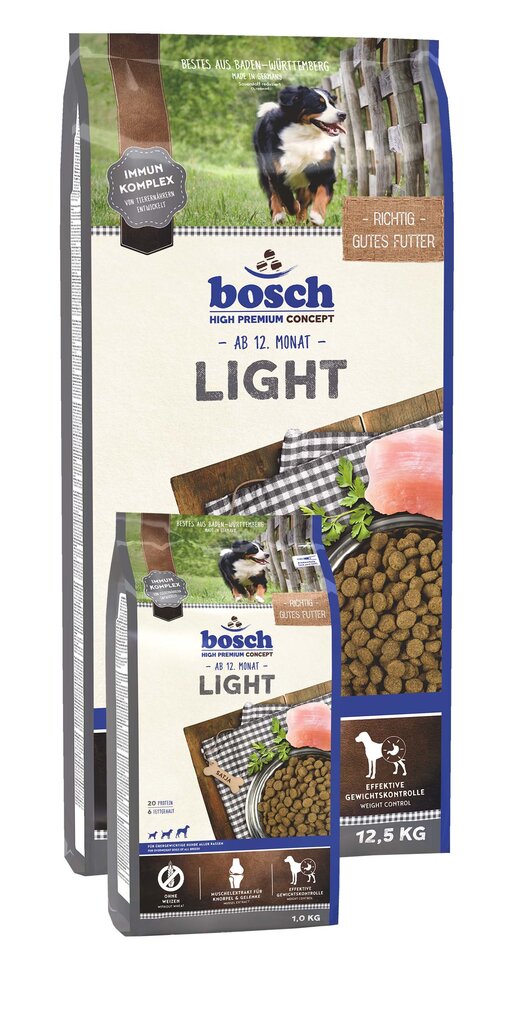 Bosch Petfood Light (High Premium) 12,5 kg hinta ja tiedot | Koiran kuivaruoka | hobbyhall.fi