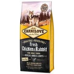 Kuivaruoka koirille Carni Love Fresh Chicken&Rabbit, 12 kg hinta ja tiedot | Koiran kuivaruoka | hobbyhall.fi