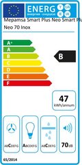 Mepamsa SMART 52 cm 300 m3/h 125W D Perinteinen ilmanpuhdistin hinta ja tiedot | Mepamsa Kodinkoneet ja kodinelektroniikka | hobbyhall.fi