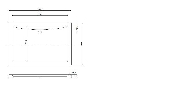 Suihkuallas Kerra Victor 100, 100x80/14cm hinta ja tiedot | Suihkualtaat | hobbyhall.fi