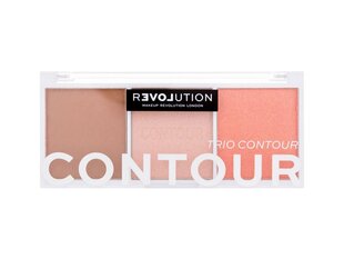 Makeup Revolution Colour Play Trio Paletti – Contouring-paletti 6g Sugar #d89f6c hinta ja tiedot | Meikkivoiteet ja puuterit | hobbyhall.fi