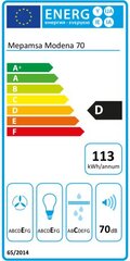 Mepamsa MODENA 70 70 cm 400 m3/h 71 dB Perinteinen ilmanpuhdistin hinta ja tiedot | Mepamsa Kodinkoneet ja kodinelektroniikka | hobbyhall.fi