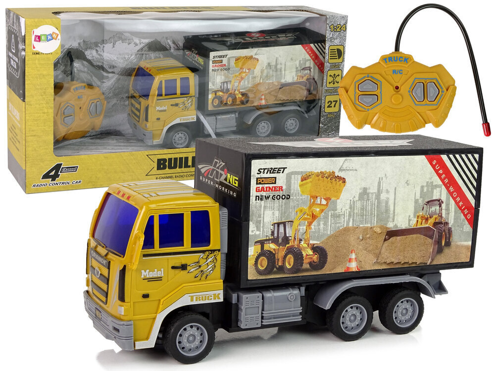 Lean Toys Rakennusmaan kuorma-auto RC 1:24 Keltainen hinta 