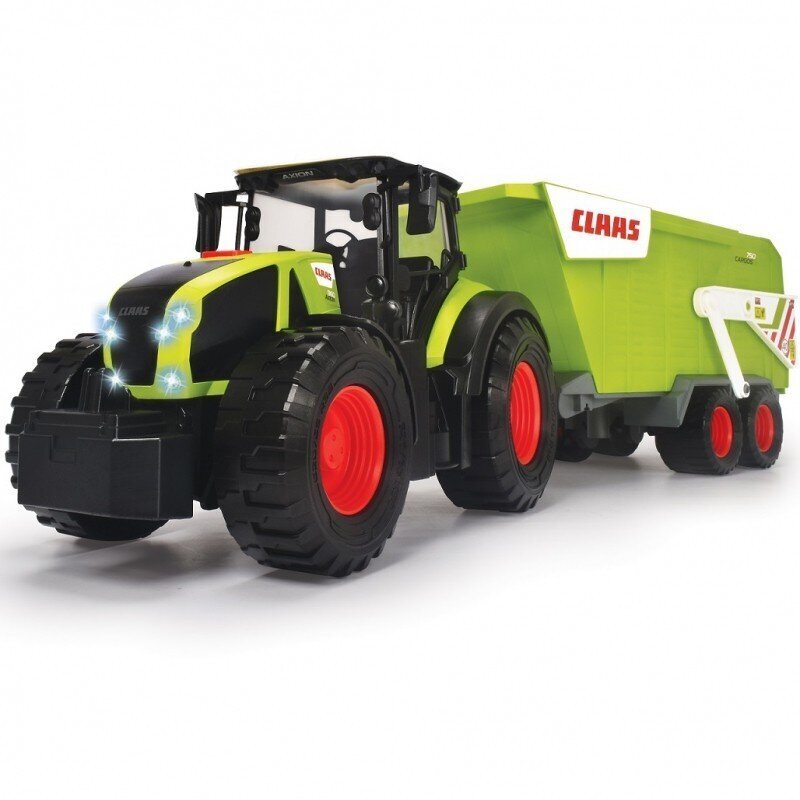 Iso Claas-traktori perävaunulla, Dickie Toys Claas, 64cm hinta ja tiedot | Poikien lelut | hobbyhall.fi