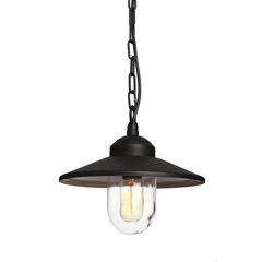 Elstead Lighting Klampenborg KLAMPENBORG8-BK -ulkoriippuvalaisin, 27,5 x 27,5 x 26 cm, E27, musta / kirkas läpinäkyvä hinta ja tiedot | Puutarha- ja ulkovalot | hobbyhall.fi