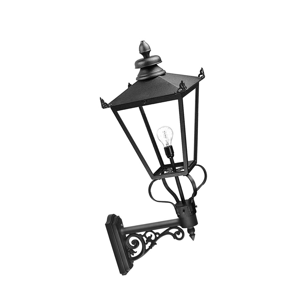 Elstead Lighting Wilmslow WSLB1-BLACK -ulkoseinävalaisin, 67,5 x 38,5 x 114,5 cm, E27, musta / kirkas läpinäkyvä hinta ja tiedot | Puutarha- ja ulkovalot | hobbyhall.fi