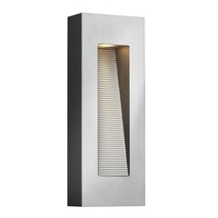 Elstead Lighting Luna HK-LUNA-M-TT -ulkoseinävalaisin, 15,2 x 15,2 x 40,9 cm, LED, hopea hinta ja tiedot | Puutarha- ja ulkovalot | hobbyhall.fi