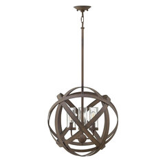 Elstead Lighting Carson HK-CARSON-3P -ulkoriippuvalaisin, 47 x 47 x 47,6 cm, E14, ruskea / kirkas läpinäkyvä hinta ja tiedot | Elstead lighting Piha ja puutarha | hobbyhall.fi