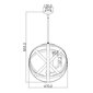 Elstead Lighting Carson HK-CARSON-3P -ulkoriippuvalaisin, 47 x 47 x 47,6 cm, E14, ruskea / kirkas läpinäkyvä hinta ja tiedot | Puutarha- ja ulkovalot | hobbyhall.fi