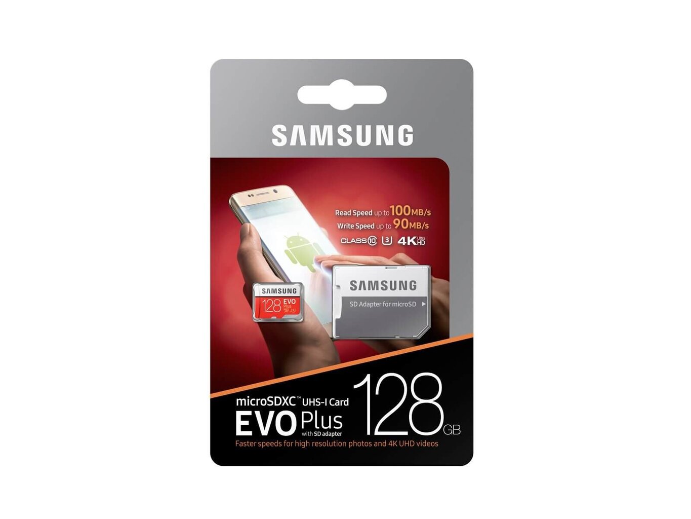 Muistikortti MicroSDXC Evo+ Class 10 128GB ja sovitin hinta ja tiedot | Puhelimen muistikortit | hobbyhall.fi