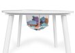Lasten pöytä + 2 tuolia, valkoinen hinta ja tiedot | Lasten pöydät ja tuolit | hobbyhall.fi
