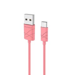 Usamsi U-GEE universaali C-tyypin silikoni USB data- ja latauskaapeli 1 m punainen hinta ja tiedot | Puhelinkaapelit | hobbyhall.fi