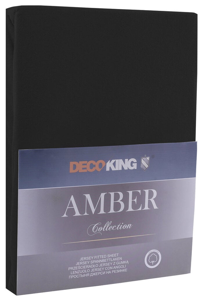 Muotoon ommeltu lakana DecoKing Jersey Amber, 200x220 cm hinta ja tiedot | Lakanat | hobbyhall.fi