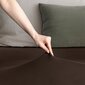 Muotoon ommeltu lakana DecoKing Jersey Amber tummanruskea, 160x200 cm hinta ja tiedot | Lakanat | hobbyhall.fi