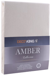 Muotoon ommeltu lakana DecoKing Jersey Amber kerma, 140x200 cm hinta ja tiedot | Lakanat | hobbyhall.fi