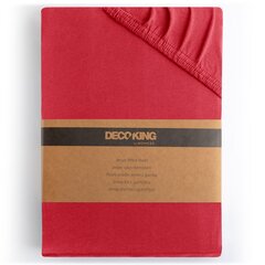 Muotoon ommeltu lakana DecoKing Jersey Amber Red, 200x220 cm hinta ja tiedot | Lakanat | hobbyhall.fi