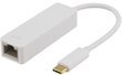 Deltaco USBC-GIGA1, RJ45, USB 3.1, 0.1m hinta ja tiedot | Kaapelit ja adapterit | hobbyhall.fi