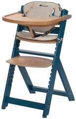 Puinen ruokapöydän tuoli tyynyllä Bebe Confort Timba Petrol Blue, sininen hinta ja tiedot | Syöttötuolit | hobbyhall.fi