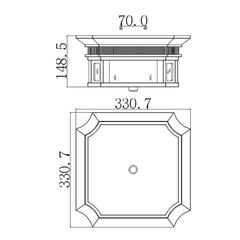 Elstead Lighting Federal FE-FEDERAL-S -ulkoseinävalaisin, 17,2 x 16,5 x 35,9 cm, E14, ruskea / valkoinen hinta ja tiedot | Elstead lighting Piha ja puutarha | hobbyhall.fi