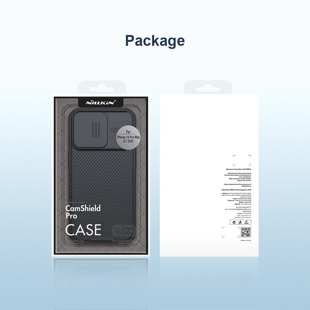 Nillkin CamShield Pro Magnetic Hard Case for Apple iPhone 14 Pro Max sininen hinta ja tiedot | Puhelimen kuoret ja kotelot | hobbyhall.fi