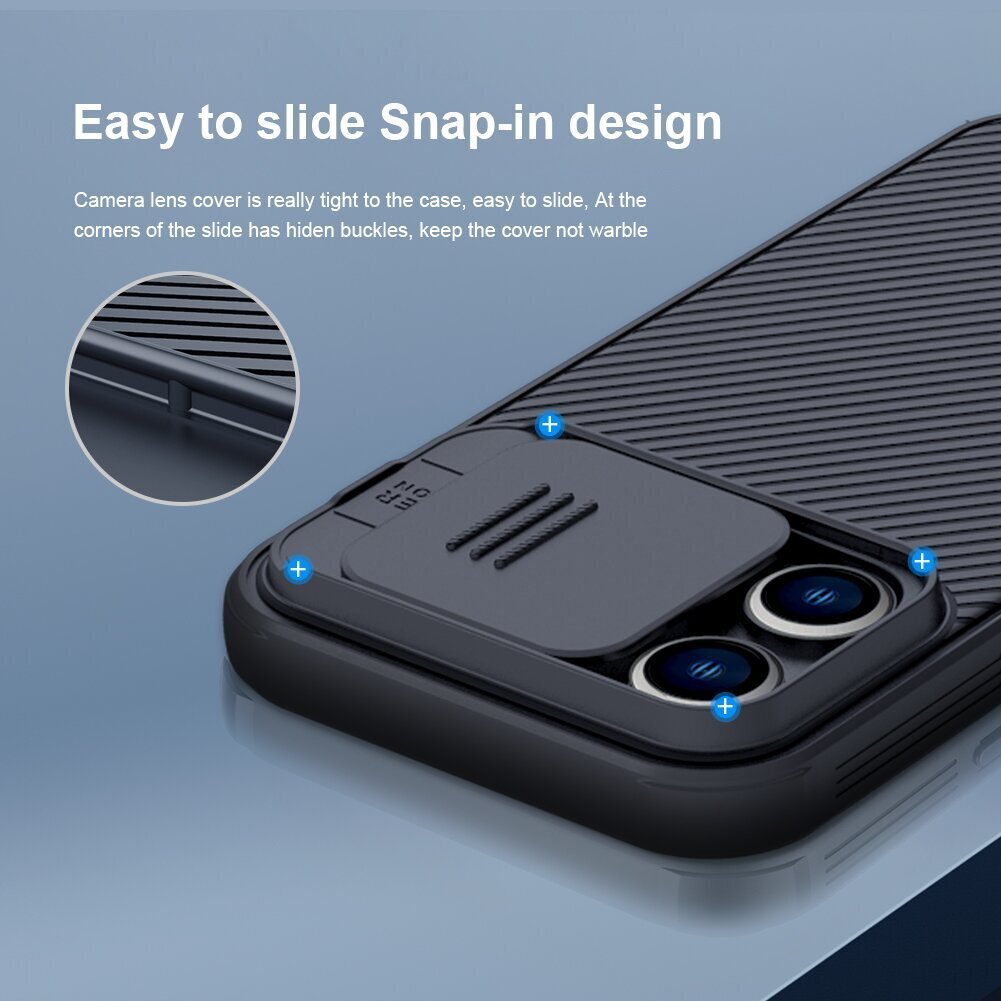 Nillkin CamShield Pro Magnetic Hard Case for Apple iPhone 14 Pro Max sininen hinta ja tiedot | Puhelimen kuoret ja kotelot | hobbyhall.fi