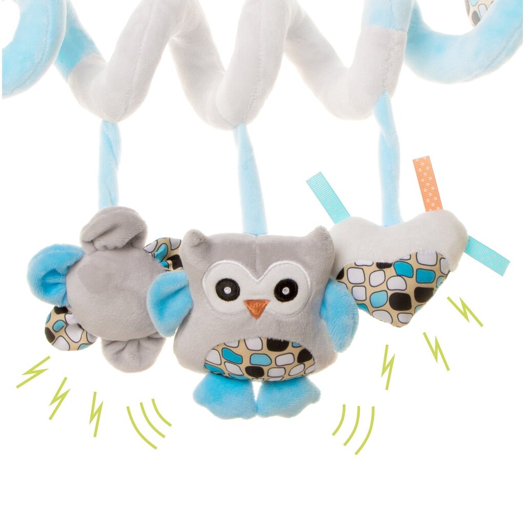 4Baby leluspiraali rattaisiin Owl OB07 hinta ja tiedot | Vauvan lelut | hobbyhall.fi