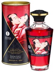 Warming Afrodisiac Oil Shunga Blazing Cherry, 100 ml hinta ja tiedot | Hierontaöljyt | hobbyhall.fi