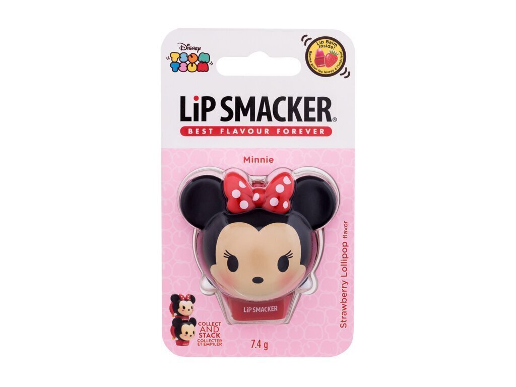 Lip Smacker Disney Minnie Mouse Tsum Tsum Maustettu Huulivoide lapsille mansikka, 7,4 g hinta ja tiedot | Huulipunat, huulikiillot ja huulirasvat | hobbyhall.fi