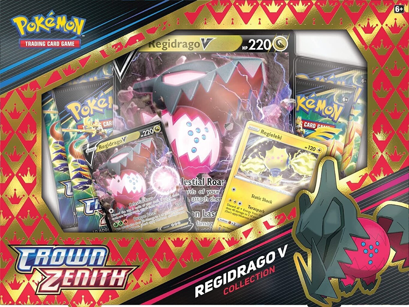 Pokemon kortit TCG - Sword & Shield 12.5 Crown Zenith - Regidrago V Box hinta ja tiedot | Lautapelit ja älypelit | hobbyhall.fi