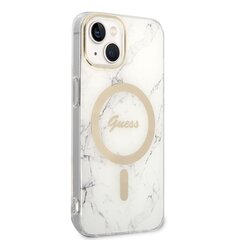 Guess GUBPP14SHMEACSH Suojakuri iPhone 14 -puhelimelle valkoinen hinta ja tiedot | Puhelimen kuoret ja kotelot | hobbyhall.fi