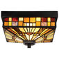 Elstead Lighting Inglenook outdoor QZ-INGLENOOK-F -ulkoseinävalaisin, 26,1 x 15,4 cm, E27, ruskea / monivärinen mosaiikki hinta ja tiedot | Puutarha- ja ulkovalot | hobbyhall.fi