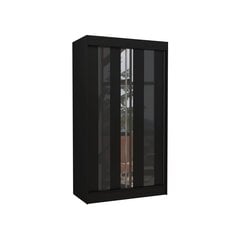 Vaatekaappi Adrk Furniture Keita 120 cm, musta hinta ja tiedot | Kaapit | hobbyhall.fi