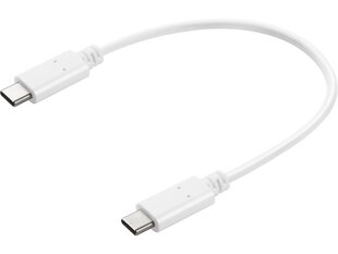 Sandberg 136-30 USB-C - USB-C Latauskaapeli 0,2 m hinta ja tiedot | Sandberg Televisiot ja lisätarvikkeet | hobbyhall.fi