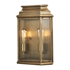 Elstead Lighting St martins ST-MARTINS-L-BR-ulkoseinävalaisin, 30,2 x 10 x 41,4 cm, E27, kulta / kirkas läpinäkyvä hinta ja tiedot | Elstead lighting Piha ja puutarha | hobbyhall.fi