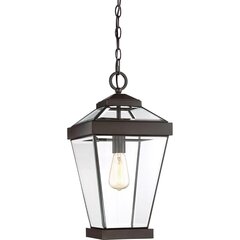 Elstead Lighting Ravine QZ-RAVINE8-L -ulkoriippuvalaisin, 25,4 x 51,4 cm, E27, ruskea / kirkas läpinäkyvä hinta ja tiedot | Elstead lighting Piha ja puutarha | hobbyhall.fi