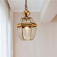 Elstead Lighting Newbury QZ-NEWBURY8-M-AC -ulkoriippuvalaisin, 20,8 x 33,4 cm, E27, ruskea / kirkas läpinäkyvä hinta ja tiedot | Puutarha- ja ulkovalot | hobbyhall.fi