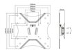 Deltaco Office ARM-0103, Vesa 75x75, 100x100,200x100 ja 200x200, 23 "-42", 25 kg, musta hinta ja tiedot | TV-seinätelineet | hobbyhall.fi