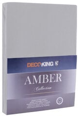 Muotoon ommeltu lakana DecoKing Jersey Amber Steel, 200x200 cm hinta ja tiedot | DecoKing Koti ja keittiö | hobbyhall.fi