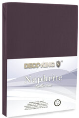 Muotoon ommeltu lakana DecoKing Jersey Nephrite Chocolate Collection, 200x220 cm hinta ja tiedot | Lakanat | hobbyhall.fi