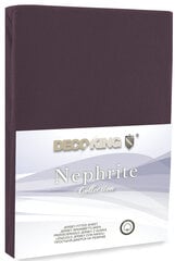 Muotoon ommeltu lakana DecoKing Jersey Nephrite Chocolate Collection, 90x200 cm hinta ja tiedot | Lakanat | hobbyhall.fi