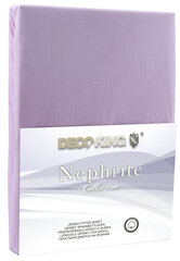 DecoKing Jersey Nephrite Lilac Collection, muotoon ommeltu lakana 120x200 cm hinta ja tiedot | Lakanat | hobbyhall.fi