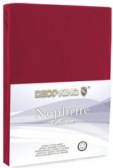 Muotoon ommeltu lakana DecoKing Jersey Nephrite Maroon Collection, 200x220 cm hinta ja tiedot | Lakanat | hobbyhall.fi