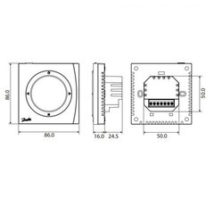 Termostaatti Danfoss ECTemp, Next Plus, ohjelmoitava hinta ja tiedot | Lattialämmitys | hobbyhall.fi